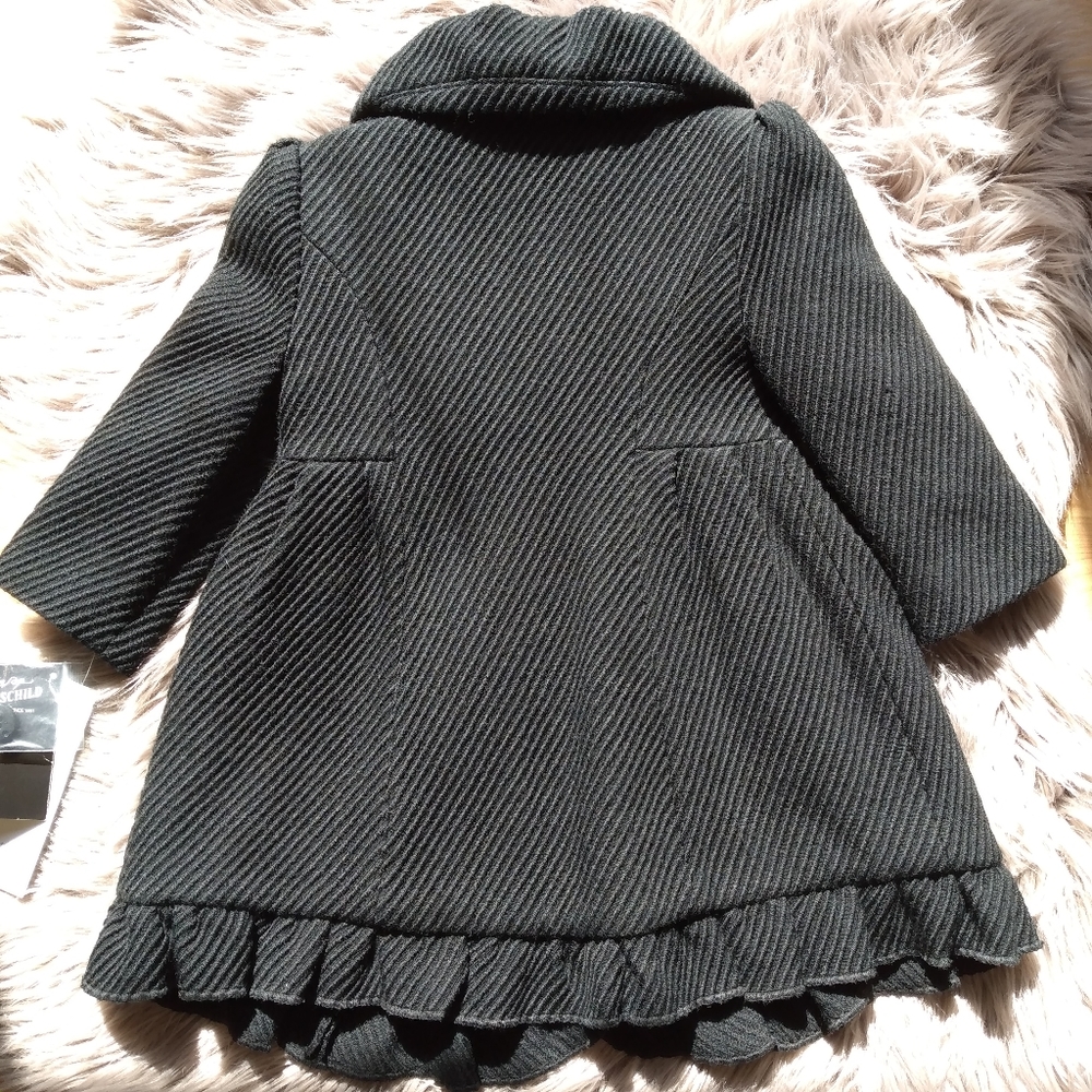 Black wool peacoat 2t - Picture 2 of 8